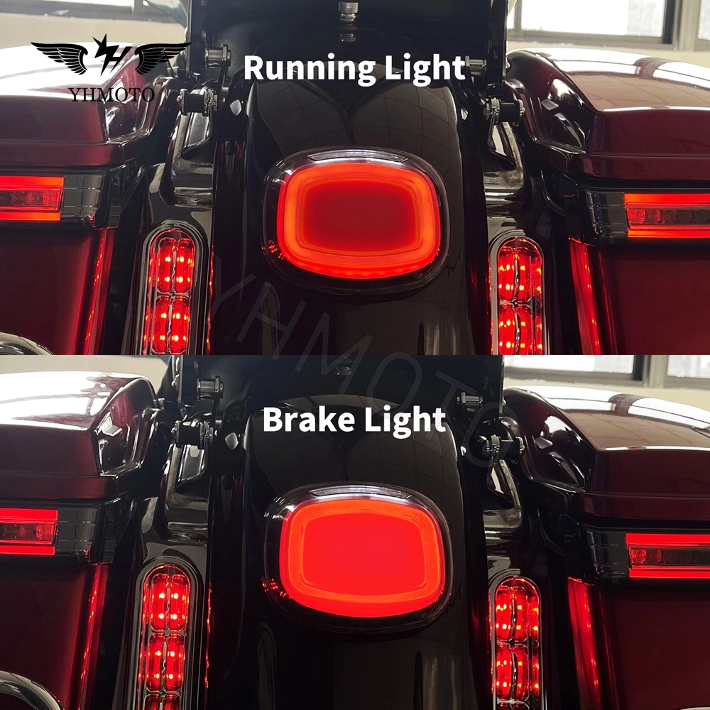 for Harley Touring Softail Dyna Sportster XL Flhc Flhtcu Motorcycle Parts Rear Brake Tail Light Turn Signal Taillight Stop LED