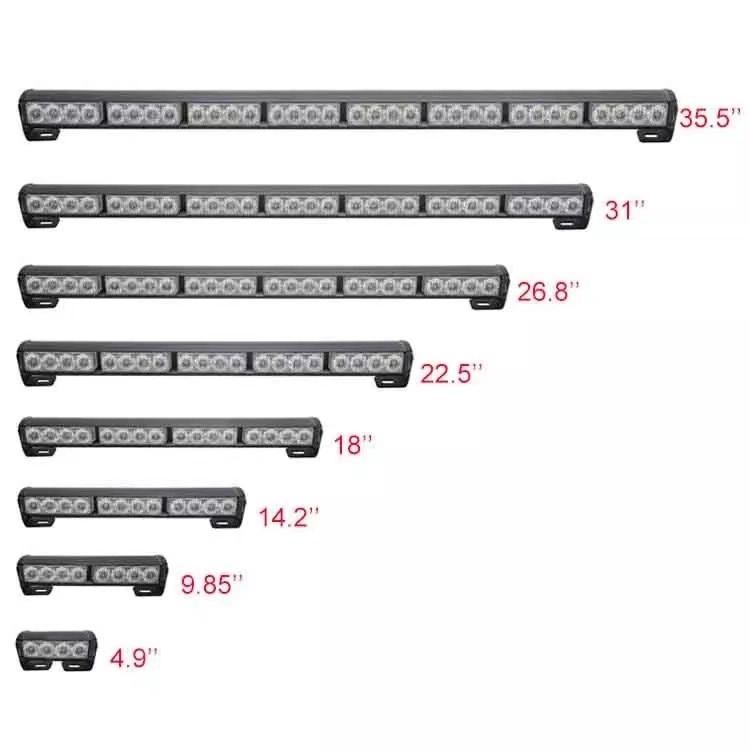 DC12V LED Strobe Emergency Lights Vehicle Surface Mount Grille Warning Ambulance Strobe Light Heads Car Truck Flasher