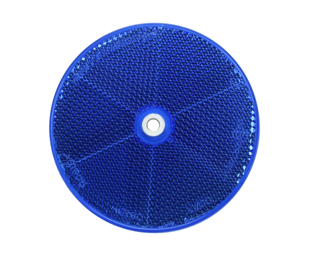 Reflective Round Reflex Plastic Reflector with Hole