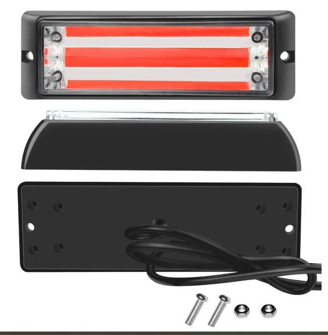 Strobe Dynamic Flashing LED COB Light for Vehicles COB Lighting Car Truck Front Grille Strobe Flash Warning Light