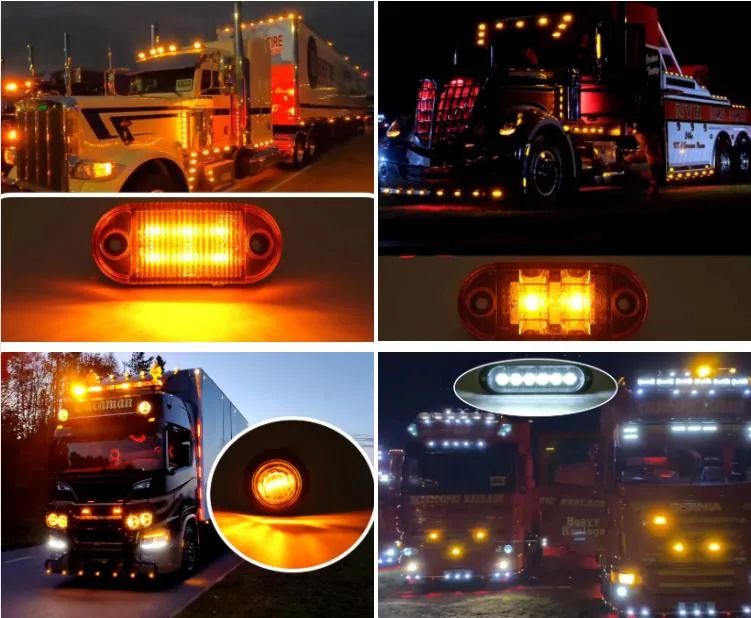 Oval Stop Turn Tail Lights Brake Backup Reverse Light Kit for Truck Can Be Customized