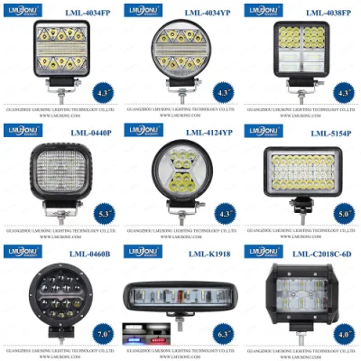 15W 30W 50W 60W 70W 80W 90W CREE Auto Car Offroad LED Faro da lavoro per camion Trattore Barca Spot Beam 12V 24V