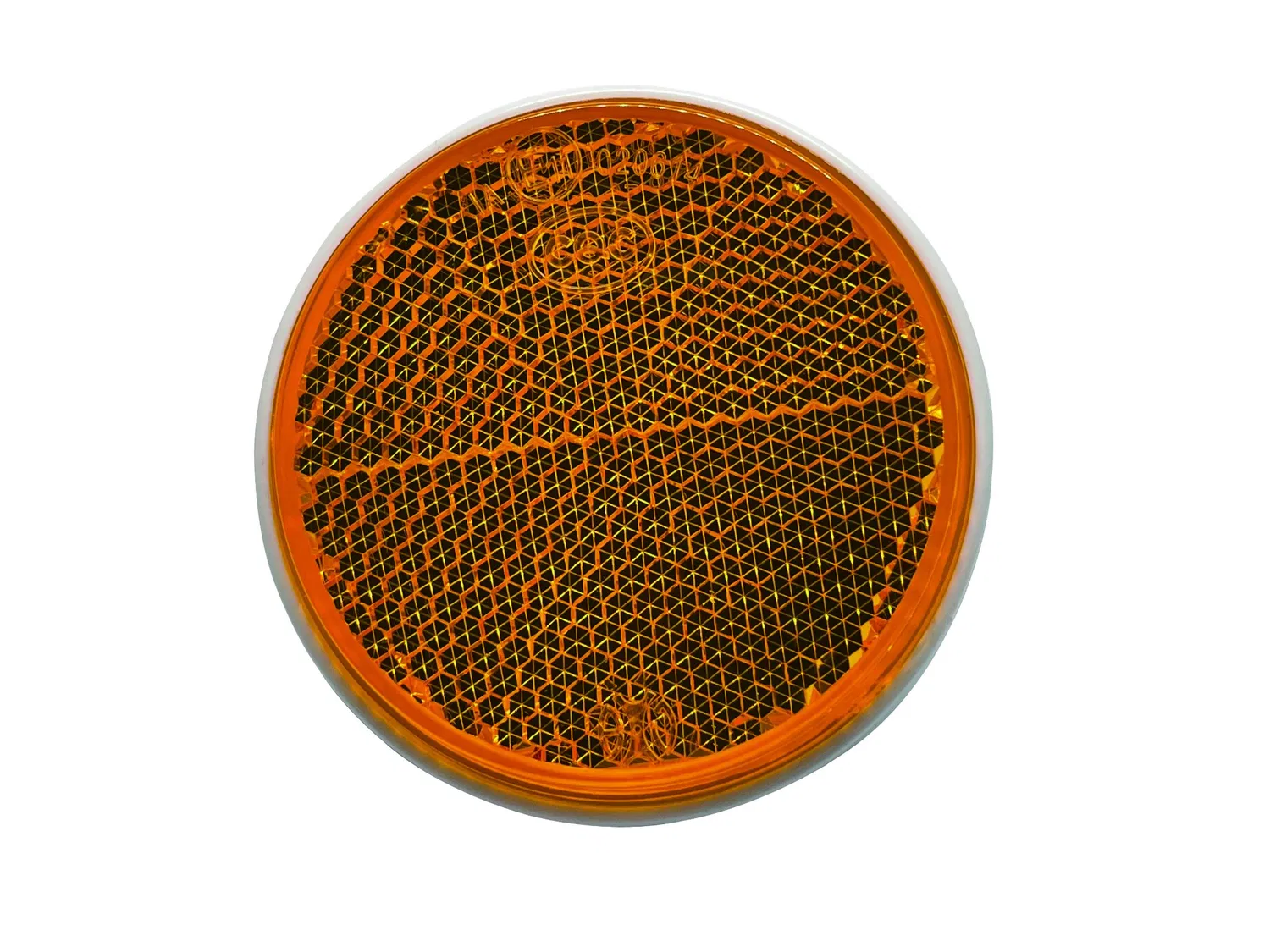 Riflettore rotondo giallo per camion, 59 mm