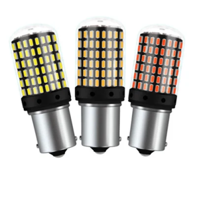 1X 3014 144SMD LED Car Bus 1156 5W Lampadine LED per retromarcia/Retromarcia/Segnali di direzione/Segnali freno