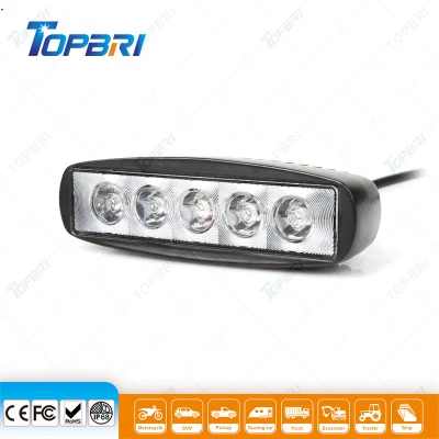 Barra LED Epistar 15W Faro da lavoro per fuoristrada SUV