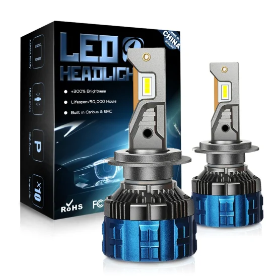 Super Bright 25000lm F8 Canbus Error Free 6000K Alta potenza 110W 12V Impermeabile 24V Lampadine per camion H1 H3 H4 H7 Faro LED