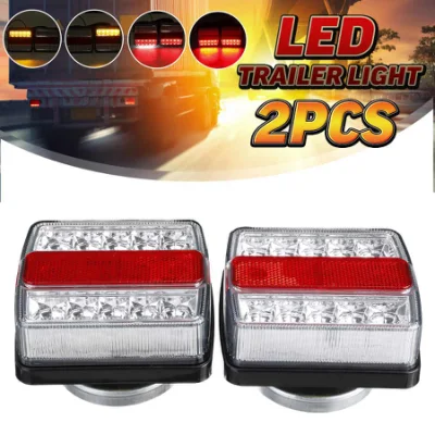 Luce targa a LED Fanale posteriore rosso/Luce fendinebbia posteriore per camion con rimorchio Marine RV