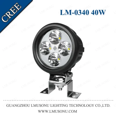 Luce di guida a LED per auto ATV UTV Fuoristrada Luce a LED per auto da lavoro 40W CREE 4,7 pollici